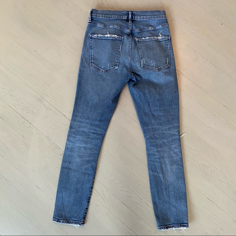 Agolde Sophie Ripped High Waist Crop Jean In Spell - Picture 4 of 13